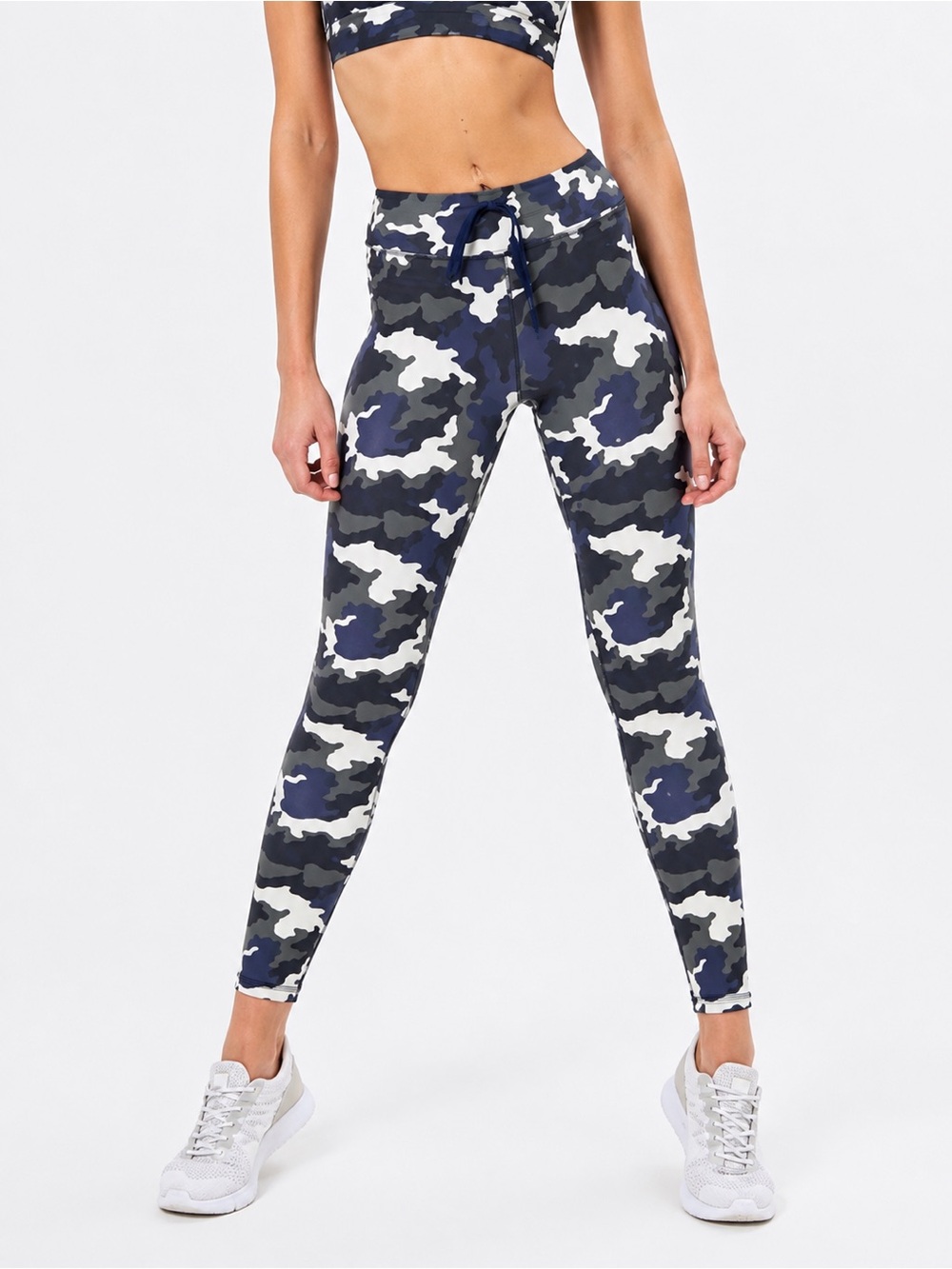 The Upside Blue French Heritage Camo Hi-Rise Leggings  12 Activewear Athleisure